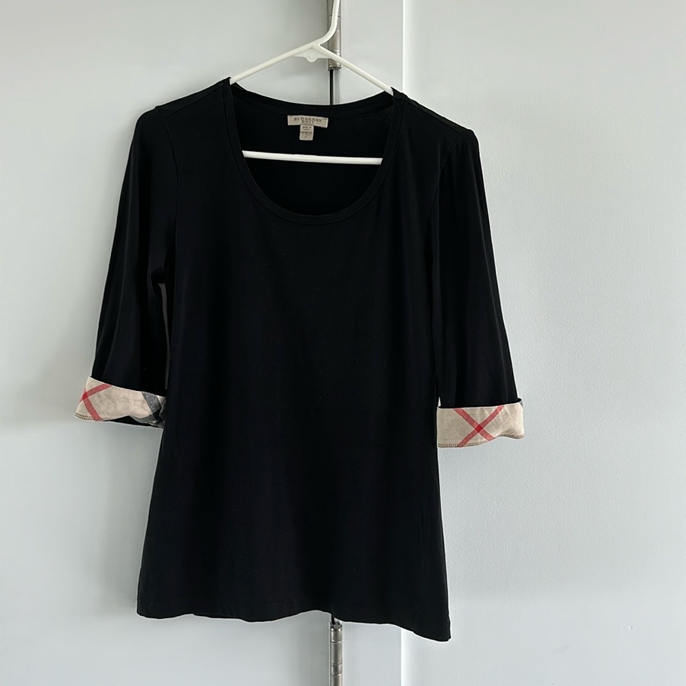 Burberry 3/4 sleeve top